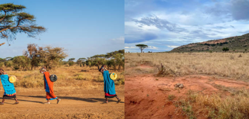 People from the Coastal Kenya walking long distances during hot and dry weather to look for water PHOTO/File