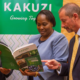 Kakuzi Plc Chairman, Mr Nicholas Ng’ang’a, Kakuzi Plc Managing Director Mr Chris Flowers at the Nairobi Securities Exchange (NSE) during the firm’s 98th Annual General Meeting (AGM). PHOTO/ File