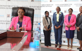 PS State Department for Children Carren Agengo together with the KFCB Board Collaborate to Strengthen Child Protection PHOTO/KFCB