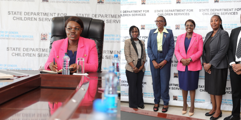 PS State Department for Children Carren Agengo together with the KFCB Board Collaborate to Strengthen Child Protection PHOTO/KFCB