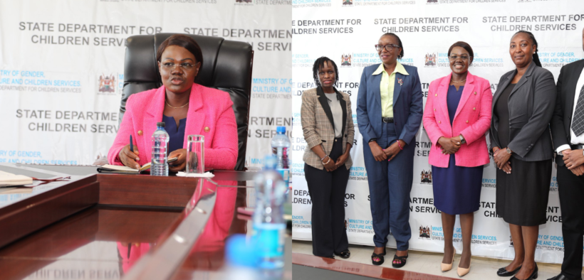 PS State Department for Children Carren Agengo together with the KFCB Board Collaborate to Strengthen Child Protection PHOTO/KFCB