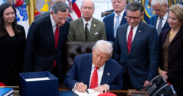 President Donald Trump signs one year extension to the flagship of AGOA at the White House on May 19,2026 PHOTO/AFP