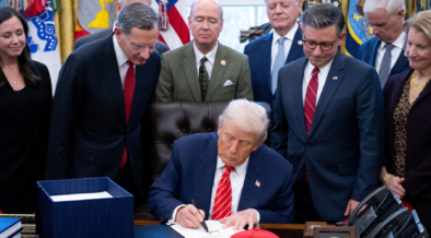 President Donald Trump signs one year extension to the flagship of AGOA at the White House on May 19,2026 PHOTO/AFP