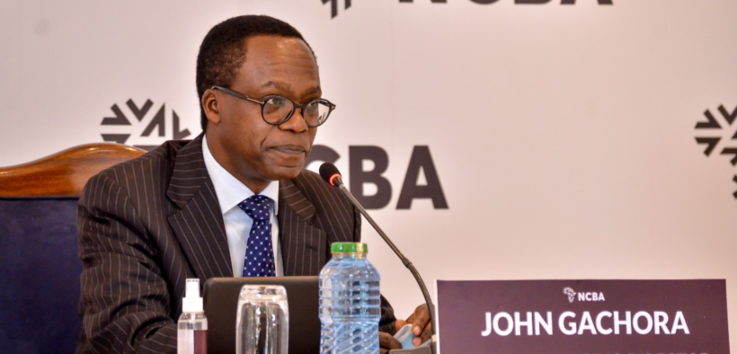 NCBA Group PLC Managing Director John Gachora in a past event. PHOTO/ File