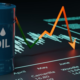 An AI photo of oil drum and a forex chart for illustration purposes on the global oil prices. PHOTO/ Courtesy
