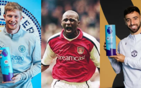 A photo collage of Kevin De Bruyne, Patrick Vieira and Bruno Fernandes. PHOTO/Courtesy.