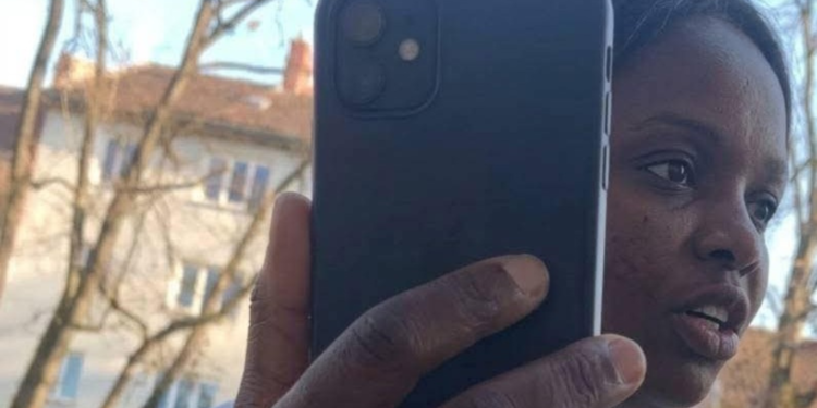A screenshot of the woman's videoPHOTO/FB