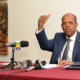AU Chairperson Mahmoud Ali Youssouf during a press briefing PHOTO/AUCS