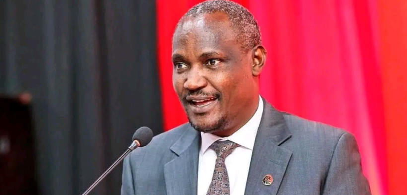 Treasury CS John Mbadi in a past media address at the Treasury buildings in Nairobi. PHOTO/ File