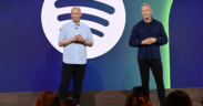 Spotify co-CEO's Alex Norström and Gustav Söderström reflecting on Spotify’s growth during Spotify AGM in May 21, 2026. PHOTO/ Spotify