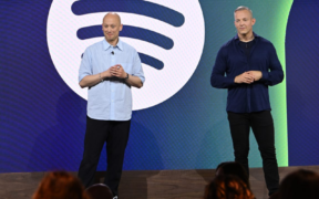 Spotify co-CEO's Alex Norström and Gustav Söderström reflecting on Spotify’s growth during Spotify AGM in May 21, 2026. PHOTO/ Spotify