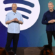 Spotify co-CEO's Alex Norström and Gustav Söderström reflecting on Spotify’s growth during Spotify AGM in May 21, 2026. PHOTO/ Spotify