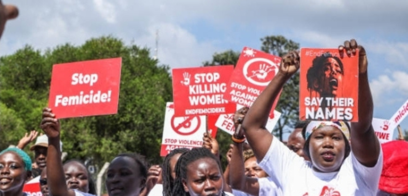 Protesters addressing Femicide Crisis. PHOTO/ Getty Images.