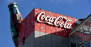 A Coca-Cola building in Zagreb, Croatia, Nov. 8, 2023. PHOTO/ AFP