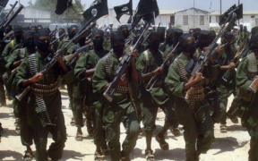 Al-Shabaab militants in a past training exercise in undisclosed location. PHOTO/ BBC