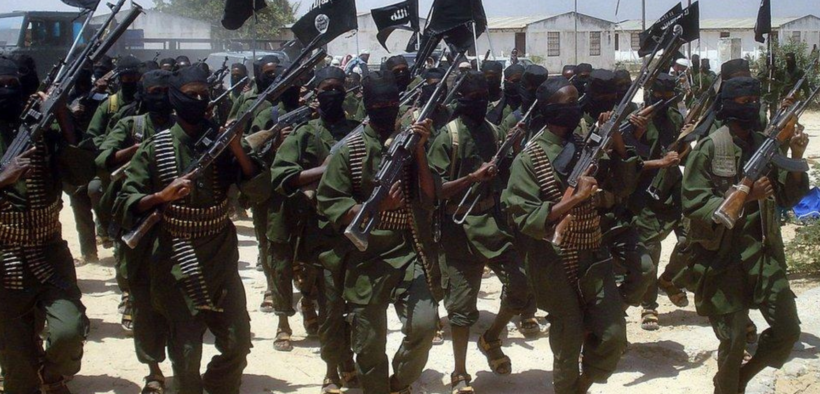 Al-Shabaab militants in a past training exercise in undisclosed location. PHOTO/ BBC