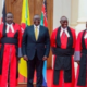 President William Ruto with the newly sworn-in Court of Appeal Judges from left Justices Joel Ngugi, Weldon Korir, Aggrey Muchelule and George Odunga at State House, Nairobi on September 14, 2022. PHOTO/ Dennis Onsongo| Nation Media Group
