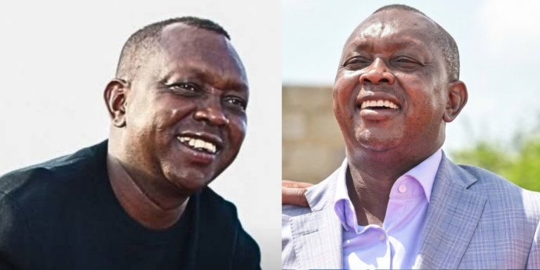 A collage photo of Oscar Sudi, showing his teeth before and after dental transformation. PHOTO/ Oscar Sudi