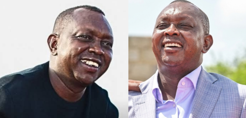 A collage photo of Oscar Sudi, showing his teeth before and after dental transformation. PHOTO/ Oscar Sudi