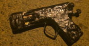 The home made pistol the police recovered from suspect PHOTO/NPS