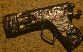 The home made pistol the police recovered from suspect PHOTO/NPS