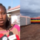 A collage photo of a parent of Utumishi Girls Academy and the Utumishi Girls entrance. PHOTO/ Screengrab/ Utumishi Girls Facebook