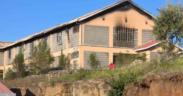 Utumishi Girls Academy Dormitory that Caught fire. PHOTO/ The Standard.