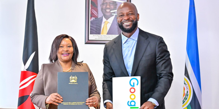CS for Tourism and Wildlife Rebecca Miano and Google Sub-Saharan Africa MD Alex Okosi launch a strategic AI-driven tourism partnership in Nairobi on May 29, 2026. PHOTO/ FILE