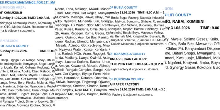 Kenya Power Lists Areas Set to Experience Power Outage in the Country PHOTO/Kenya Power 