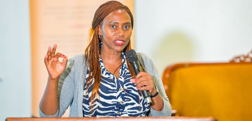 Principal Secretary for Public Health and Professional Standards Mary Muthoni speaking at a past event in Nairobi. PHOTO/ MoH