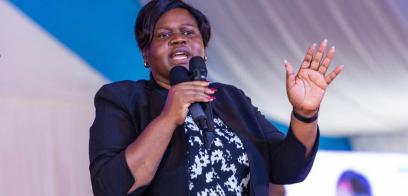 Homabay governor gladys wanga at a apst event . Photo/ gladys wanga/ x