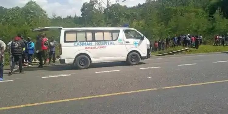 The accident occurred along the busy Nakuru–Eldoret Highway near Mau Summit, Chepsir, in Kericho County. PHOTO/UGC.  Climax Bus
