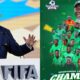 A photo collage of FIFA President Gianni Infantino and Gor Mahia poster. PHOTO/Courtesy.