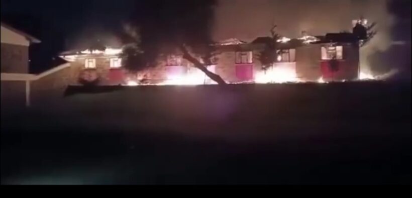 A fire has broken out at St. Joseph’s Seminary Senior School in Molo, Nakuru County,