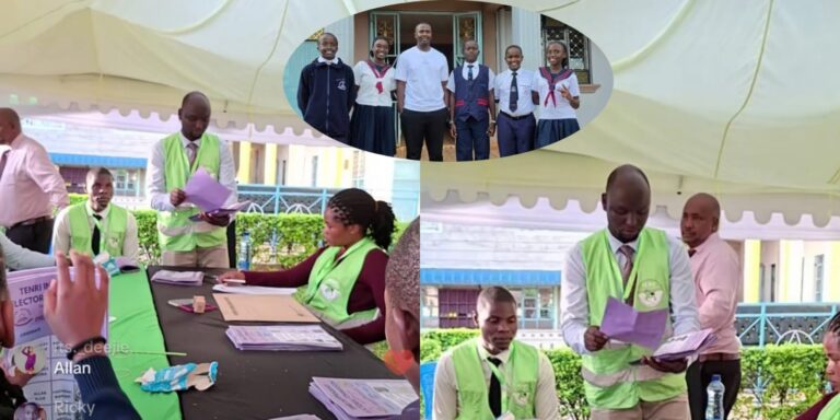 Viewers can follow live updates of the Tenri School vote-counting process to track results in real time as they are announced