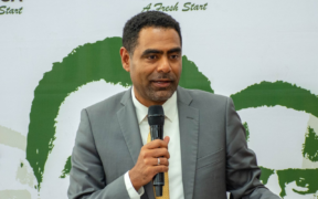 FKF President Hussein Mohamed in a past media address. PHOTO/ FKF