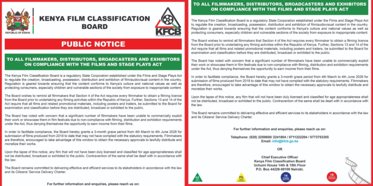 Only 2 Days Left! KFCB Issues Final Call to Filmmakers