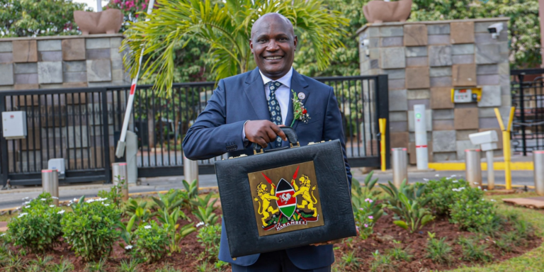 Cabinet Secretary for Treasury and Economic Planning John Mbadi during a 2025/26 budget reading at Treasury House in Nairobi. PHOTO/ PoK