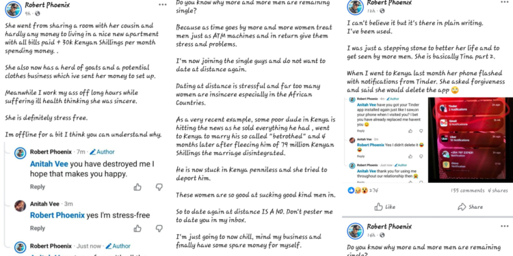Screenshots of the man's postsPHOTO/FB