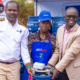 KPC Managing Director and Foundation Chair, Pius Mwendwa, KPC Foundation Manager Rachel Gathoni in Mukuru Viwandani as Kenya Pipeline Company PLC (KPC PLC) Foundation expands its Clean Energy Transition Programme focusing on poor households in the area by providing them with clean cooking solutions. PHOTO/ File