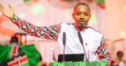 Activist and presidential candidate Boniface Mwangi speaking during the launch of his presidential bid. PHOTO/ File