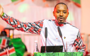 Activist and presidential candidate Boniface Mwangi speaking during the launch of his presidential bid. PHOTO/ File