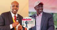 A photo collage of KANU Chairman Gideon Moi and President William Ruto. PHOTO/Courtesy