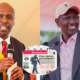 A photo collage of KANU Chairman Gideon Moi and President William Ruto. PHOTO/Courtesy