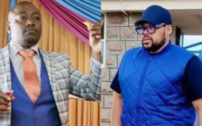 A photo collage of Pastor Kanyari and Tash