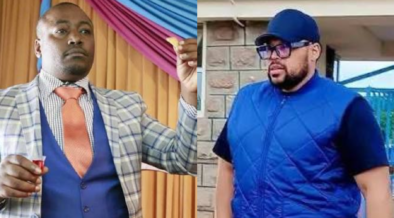 A photo collage of Pastor Kanyari and Tash