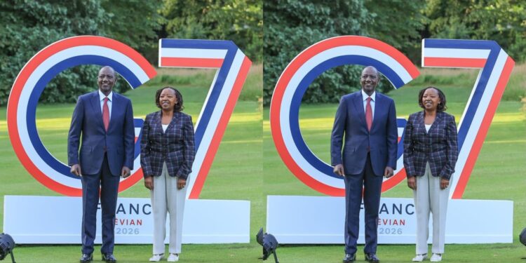 President William Ruto and First Lady Rachel Ruto at the G7 Summit in France. PHOTO/ PCS.