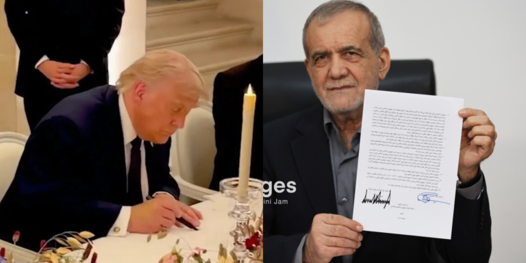 Iranian President Masoud Pezeshkian and U.S. President Donald Trump digitally and remotely signed the memorandum of understanding between Tehran and Washington.