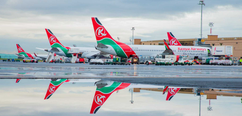 A photo of Kenya Airways Plane. Photo/ Kenya Airways