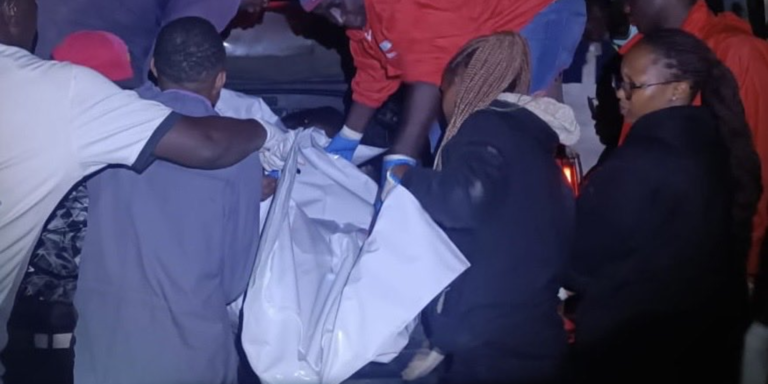 A tragic road accident involving an overturned 32-seater matatu occurred along Enterprise Road in Nairobi's Industrial Area, opposite Nairobi Prison, on Wednesday night.